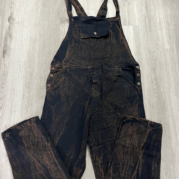 No Tag Denim - 228–Trendy Brown/Black Overalls for Women